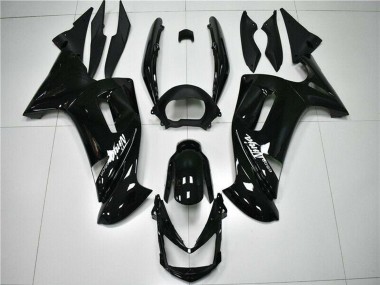 Meilleurs Carénages Moto Kawasaki EX650 2006-2008 - Noir Brillant Blanc