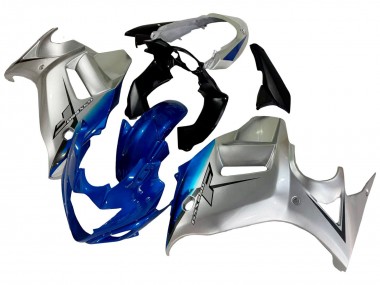 Meilleurs Carénages Moto Suzuki GSX650F 2008-2013 - Argent Bleu