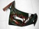 Carénages Moto Kawasaki EX650 2006-2008 - Noir Brillant Rouge Flamme