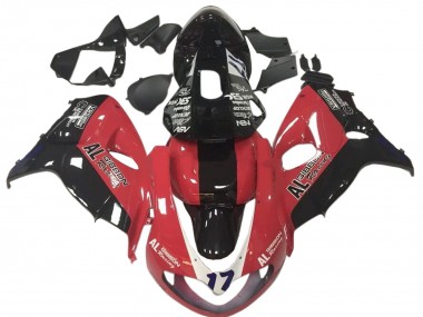 Meilleurs Carénages Moto Suzuki TL1000R 1998-2003 - Rouge Noir Courses 17
