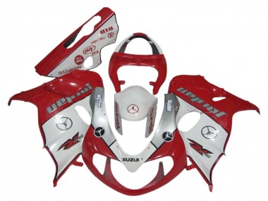 Meilleurs Carénages Moto Suzuki TL1000R 1998-2003 - Rouge Blanc Argent Jordan Motul Dunlop