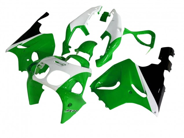 Carénages Moto Kawasaki ZX7R 1996-2003 - Blanc Vert Noir