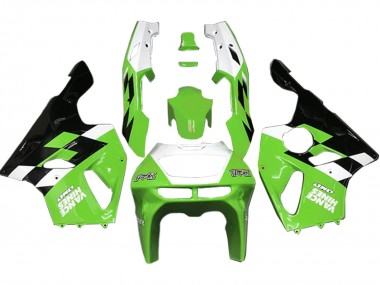 Meilleurs Carénages Moto Kawasaki ZX7R 1996-2003 - Blanc Vert Noir Brillant