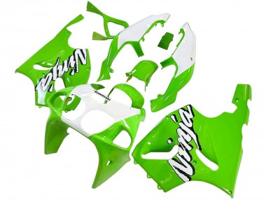 Meilleurs Carénages Moto Kawasaki ZX7R 1996-2003 - Blanc Vert