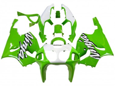 Meilleurs Carénages Moto Kawasaki ZX7R 1996-2003 - Blanc Vert