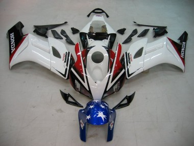 Meilleurs Carénages Moto Honda CBR1000RR 2004-2005 - Blanc Rouge Noir Brillant Bleu Étoile
