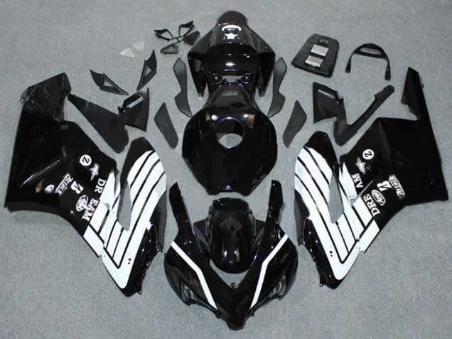 Carénages Moto Honda CBR1000RR 2004-2005 - Noir Brillant Blanc