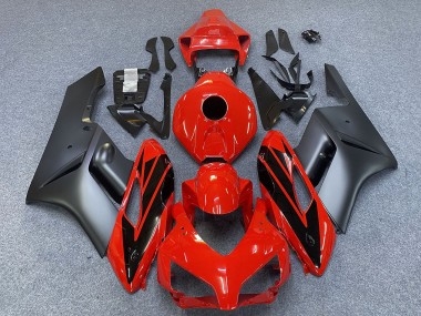 Meilleurs Carénages Moto Honda CBR1000RR 2004-2005 - Gris Rouge Noir Brillant Bande