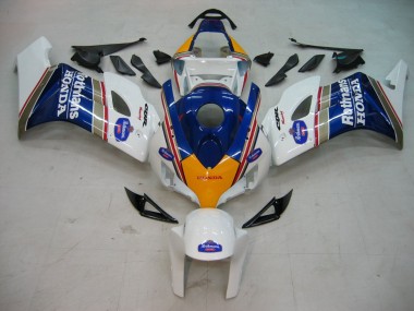 Meilleurs Carénages Moto Honda CBR1000RR 2004-2005 - Blanc Bleu Or Rothmans
