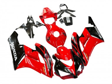 Meilleurs Carénages Moto Honda CBR1000RR 2004-2005 - Rouge Noir Brillant Courses