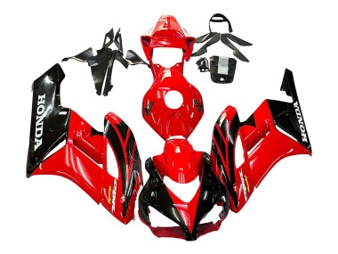 Meilleurs Carénages Moto Honda CBR1000RR 2004-2005 - Rouge Noir Brillant Courses