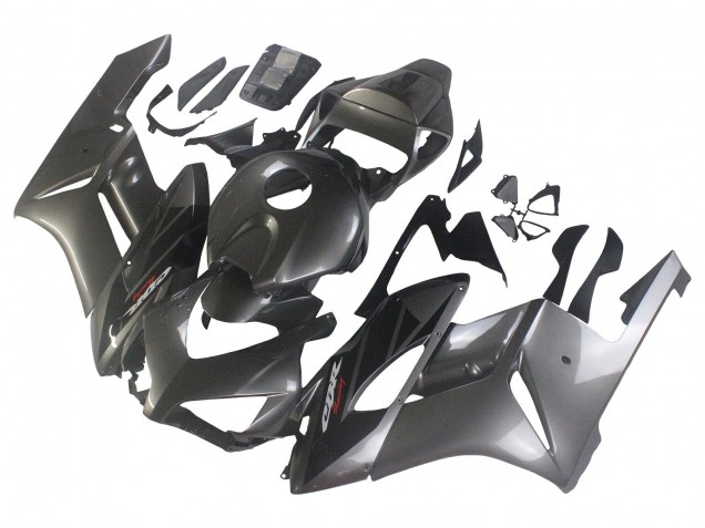 Carénages Moto Honda CBR1000RR 2004-2005 - Gris Brillant Noir Brillant
