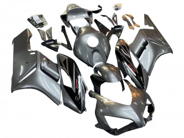 Meilleurs Carénage Moto Honda CBR1000RR 2004-2005 - Argent Noir Brillant