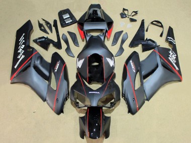 Meilleurs Carénages Moto Honda CBR1000RR 2004-2005 - Noir Brillant Gris Brillant Rouge Bande
