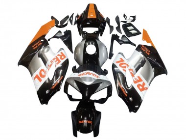 Meilleurs Carénages Moto Honda CBR1000RR 2004-2005 - Orange Argent Noir Brillant Repsol