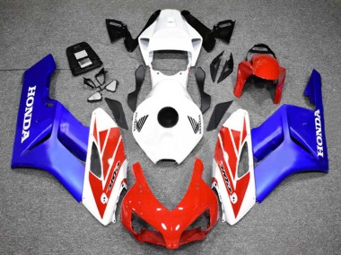 Meilleurs Carénage Moto Honda CBR1000RR 2004-2005 - Blanc Rouge Bleu