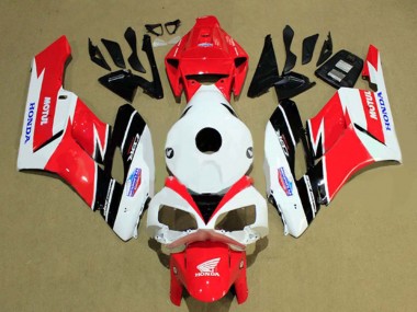 Meilleurs Carénages Moto Honda CBR1000RR 2004-2005 - Blanc Rouge Noir Mat Motul