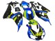 Carénages Moto Honda CBR1000RR 2006-2007 - Bleu Fluorescent Vert Noir Brillant Requin 46