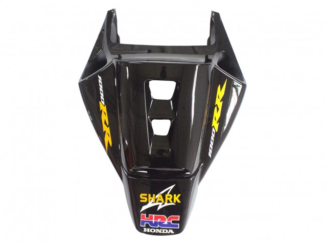 Carénages Moto Honda CBR1000RR 2006-2007 - Noir Brillant Jaune Rouge Flamme