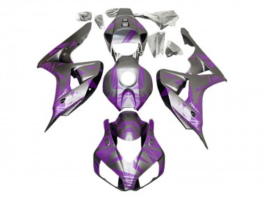 Meilleurs Carénages Moto Honda CBR1000RR 2006-2007 - Argent Violet Clair