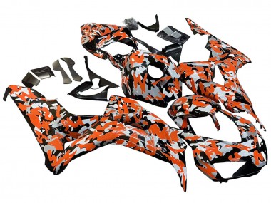 Meilleurs Carénages Moto Honda CBR1000RR 2006-2007 - Noir Orange Argent Camouflage