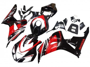 Meilleurs Carénages Moto Honda CBR1000RR 2006-2007 - Rouge Noir Brillant