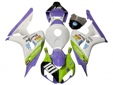Meilleurs Carénages Moto Honda CBR1000RR 2006-2007 - Blanc Violet Vert Noir Brillant