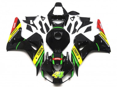 Meilleurs Carénages Moto Honda CBR1000RR 2006-2007 - Noir Brillant Jaune Vert Rouge Motul 44