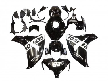 Meilleurs Carénages Moto Honda CBR1000RR 2008-2011 - Noir Brillant Blanc Repsol 93