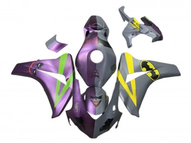 Meilleurs Carénages Moto Honda CBR1000RR 2008-2011 - Violet Vert Gris Jaune