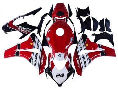 Meilleurs Carénages Moto Honda CBR1000RR 2008-2011 - Blanc Rouge Noir Brillant Courses 24
