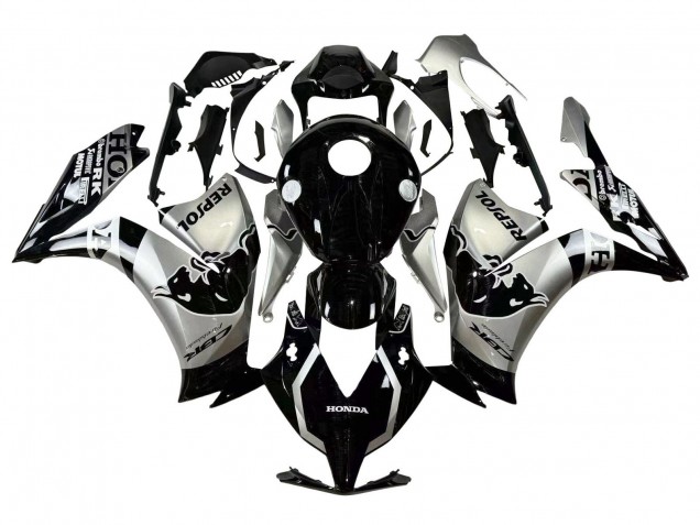 Carénages Moto Honda CBR1000RR 2012-2016 - Argent Noir Brillant Repsol Red Bull