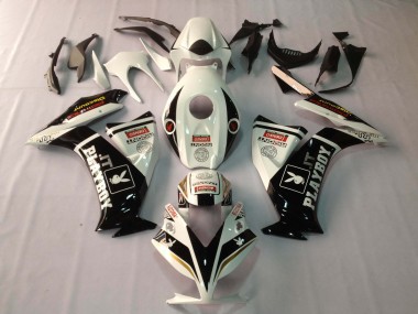 Meilleurs Carénages Moto Honda CBR1000RR 2012-2016 - Blanc Noir Brillant Rizoma Playboy