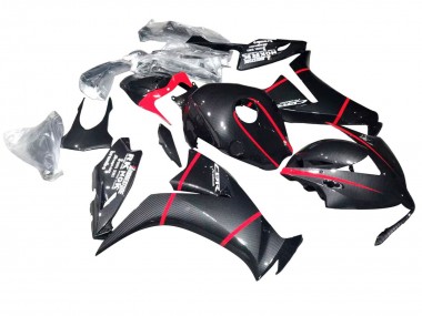 Meilleurs Carénages Moto Honda CBR1000RR 2012-2016 - Noir Fibre de Carbone Rouge