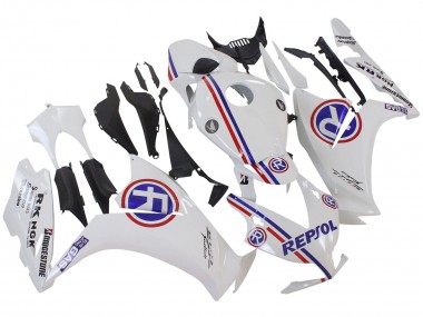 Meilleurs Carénages Moto Honda CBR1000RR 2012-2016 - Blanc Bleu Rouge Repsol