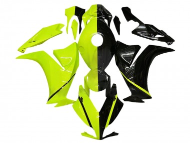 Meilleurs Carénage Moto Honda CBR1000RR 2012-2016 - Fluorescent Vert Noir Brillant
