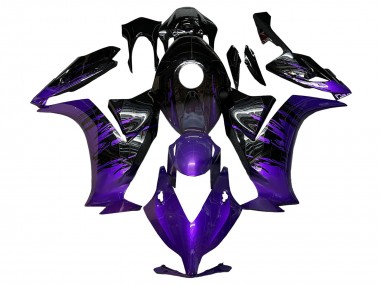 Meilleurs Carénages Moto Honda CBR1000RR 2012-2016 - Violet Noir Brillant