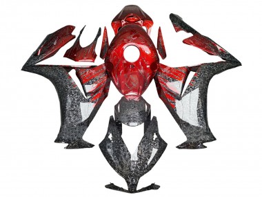Meilleurs Carénages Moto Honda CBR1000RR 2012-2016 - Rouge Noir Fibre de Carbone Forgée