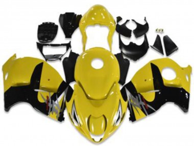 Meilleurs Carénages Moto Suzuki GSXR 1300 Hayabusa 1996-2007 - Jaune Noir Argent Rouge