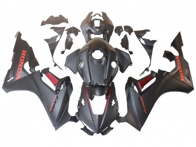 Carénages Moto Honda CBR1000RR 2017-2024 - Gris Mat Rouge