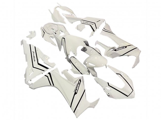 Carénages Moto Honda CBR1000RR 2017-2023 - Blanc Noir Bande Fireblade
