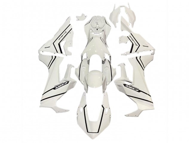 Carénages Moto Honda CBR1000RR 2017-2023 - Blanc Noir Bande Fireblade