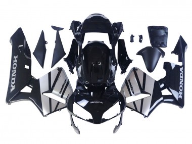Meilleurs Carénages Moto Honda CBR600RR 2003-2004 - Argent Noir Brillant