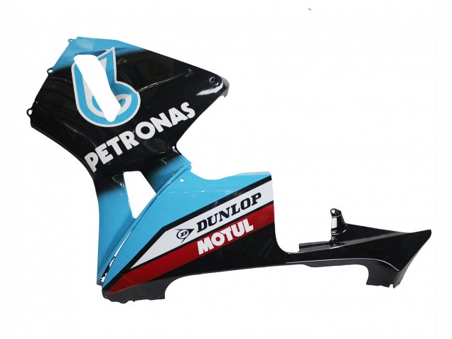 Carénages Moto Honda CBR600RR 2003-2004 - Bleu Clair Rouge Noir Brillant Dunlop