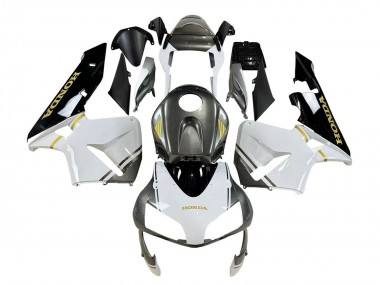 Meilleurs Carénages Moto Honda CBR600RR 2003-2004 - Blanc Jaune Gris Noir