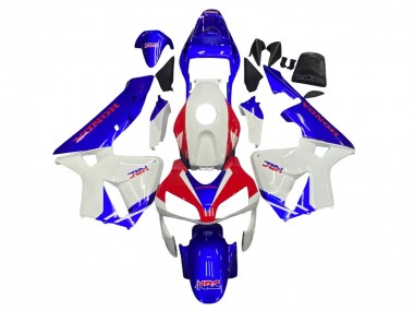 Meilleurs Carénages Moto Honda CBR600RR 2003-2004 - Blanc Bleu Rouge HRC