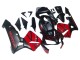 Carénages Moto Honda CBR600RR 2003-2004 - Rouge Noir Brillant Noir Mat