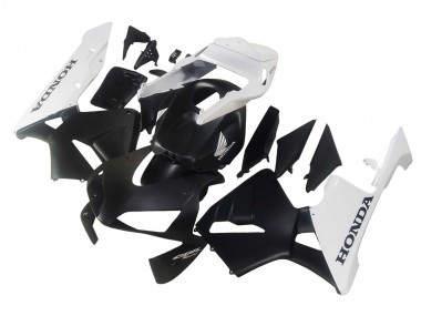 Meilleurs Carénages Moto Honda CBR600RR 2003-2004 - Blanc Noir Mat