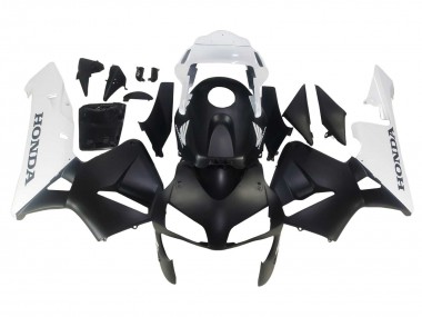 Meilleurs Carénages Moto Honda CBR600RR 2003-2004 - Blanc Noir Mat