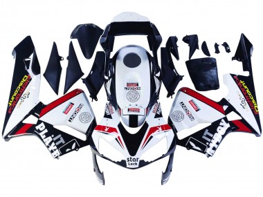 Meilleurs Carénages Moto Honda CBR600RR 2003-2004 - Blanc Rouge Noir Brillant DENSO Rimont